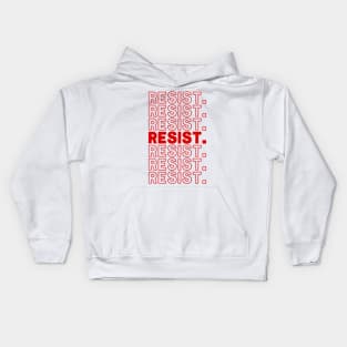 Resist \/.\/ Typography Civil Rights Design Kids Hoodie